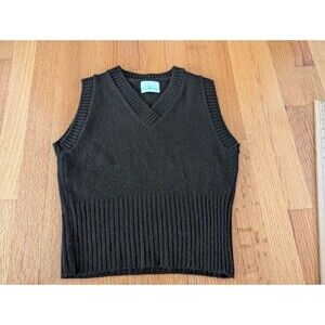 Women's Sweater Vest Vintage 70s Sz S Sears J.R. Bazaar Academia School Girl